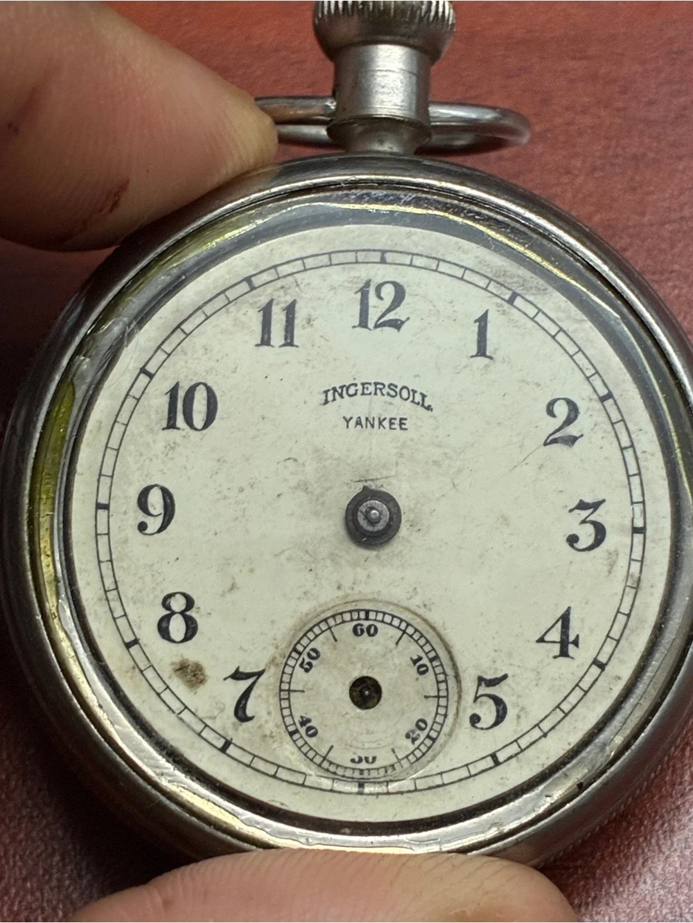 Vintage Ingersoll Yankee Dollar Pocket Watch For Parts